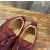 Christian Louboutin Burgundy Suede Crystal‑Embellished Low‑Top Sneakers