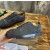 Christian Louboutin Dark Grey Suede Black‑Spiked Low‑Top Men’s Sneakers