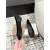 Christian Louboutin × Maison Margiela Black Patent Tabi Split‑Toe Hidden‑Wedge Flats