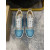 Christian Louboutin Blue‑Silver Crystal Patchwork Lace‑Up Casual Sneakers
