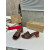 Christian Louboutin Brown Leather 55mm heel Block Heel Slide Sandal