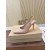 Christian Louboutin Nude Leather 85mm Pointed Toe Slingback Pumps