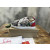 Christian Louboutin Graffiti Print Mixed‑Media Spike Low‑Top Sneakers