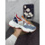 Christian Louboutin Multicolor Bubble‑Sole Chunky Lace‑Up Sneakers Red Lining
