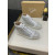 Christian Louboutin White Leather Crystal‑Embellished High‑Top Sneakers