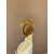 Christian Louboutin Gold Satin Crystal Tie‑Ankle Ballet Flats