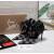 Christian Louboutin Black Satin Checkerboard Crystal Tulle Ruffle 100mm Stiletto Heel Pumps
