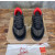 Christian Louboutin Black Suede Silver Glitter Spiked Platform Low‑Top Sneakers