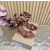 Christian Louboutin Brown Satin 100mm Ankle‑Wrap Tie Stiletto Sandals