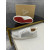 Christian Louboutin White Leather Silver Crystal‑Encrusted Low‑Top Sneakers