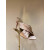 Christian Louboutin Blush Satin 100mm heel Draped Twist Mule High‑Heel Sandals