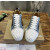 Christian Louboutin Denim Mixed‑Media Crystal Spike Low‑Top Sneakers