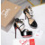 Christian Louboutin Black Patent 150mm Crisscross Ankle‑Strap Platform Heel Sandals
