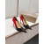 Christian Louboutin Black‑Red Gradient Patent 100mm Stiletto Heel Pointed‑Toe Pumps