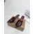 Christian Louboutin Burgundy Patent 85mm Pointed‑Toe Mule Heels