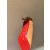 Christian Louboutin Orange Patent 55mm Metal‑Tip Pointed Toe Kitten Heel Pumps