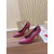 Christian Louboutin Burgundy Leather 85mm Sporty Kate Pointed Toe Pumps