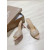 Christian Louboutin Beige Mesh Crystal‑Embellished 85mm Peep‑Toe Stiletto Heel Mules