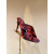Christian Louboutin Marbled Satin 100mm heel Draped Mule High‑Heel Sandals