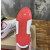 Christian Louboutin White‑Red Spiked Low‑Top Platform Sneakers