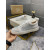 Christian Louboutin White Leather AB Crystal‑Encrusted Low‑Top Sneakers