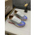 Christian Louboutin Holographic‑Toe Shark Tooth Sole Low‑Top Sneakers