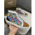 Christian Louboutin Multicolor Geometric Print High‑Top Sneakers