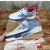 Christian Louboutin White‑Blue Denim Spiked Platform Low‑Top Sneakers
