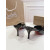 Christian Louboutin Black Patent Peep‑Toe Stiletto Heel Mules