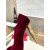 Christian Louboutin Burgundy Velvet Pointed Toe 100mm heel Pumps