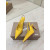Christian Louboutin Yellow Patent Pointed‑Toe Slingback Stiletto Heel Pumps