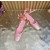 Christian Louboutin Pink Satin Crystal‑Embellished Ankle‑Tie Ballet Flats