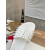Christian Louboutin White Spiked CL Logo Slide Sandal