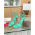 Christian Louboutin Green Patent Spiked Ankle‑Strap Sandal 100mm heel