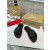 Christian Louboutin Black Rubber Spiked Slide Sandal