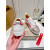 Christian Louboutin Lips‑Print Crystal‑Toe Low‑Top Lace‑Up Sneakers