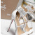 Christian Louboutin White Patent 150mm Platform Ankle‑Strap Heel Sandals