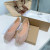 Christian Louboutin Nude Mesh Crystal‑Embellished Split‑Toe Ballet Flats