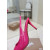 Christian Louboutin Fuchsia Patent Leather 100mm Stiletto Heel Kate Slingback Pumps
