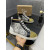 Christian Louboutin Grey Snake‑Print Gold‑Spiked High‑Top Sneakers