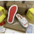 Christian Louboutin White Logo‑Print Slides Rainbow Crystal‑Trimmed Sole