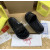 Christian Louboutin Black Suede Silver‑Rhinestone Graffiti Logo Slide Sandals