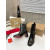 Christian Louboutin Black Croc‑Effect Leather 85mm Block‑Heel Chelsea Ankle Boots with CL Buckle