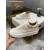 Christian Louboutin Beige Canvas Low‑Top Platform Sneakers