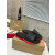 Christian Louboutin Black Spiked CL Logo Slide Sandals