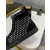 Christian Louboutin Black Suede Full Silver‑Spiked High‑Top Sneakers