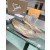 Christian Louboutin Clear PVC Gold Crystal Pointed‑Toe Flat Pumps