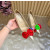 Christian Louboutin Ivory Satin Multicolor Fabric Flower 100mm Stiletto Heel Pumps
