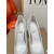Christian Louboutin White Mesh Crystal‑Embellished 100mm Pointed‑Toe Stiletto Heel Pumps