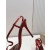 Christian Louboutin Metallic Red 100mm Stiletto Heel Slingback Sandals
